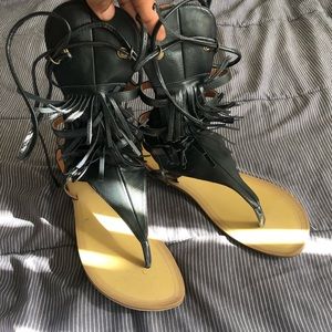 Black Strappy Sandals